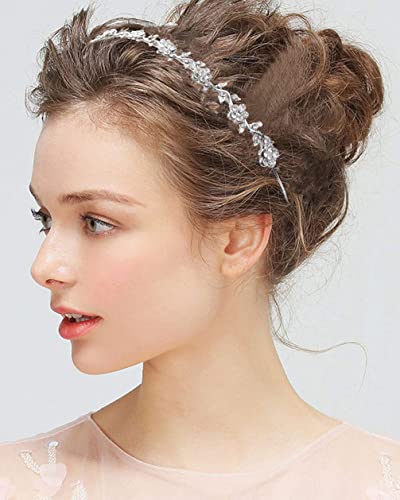 6 Pack Crystal Flower Headbands Faux Pearl Rhinestones Hairbands Headdress Wedding Party Hair Hoop Band Hairband Beaded Headbands Gold Sliver Metal Headbands Hair Accessories for Women Girls Teens Bride Bridesmaids… 6 Pack Crystal Flower Headbands Faux Pearl Rhinestones Hairbands Headdress Wedding Party Hair Hoop Band Hairband Beaded Headbands Gold Sliver Metal Headbands Hair Accessories for Women Girls Teens Bride Bridesmaids…